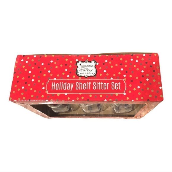 NIB Johanna Parker Joy  Holiday Shelf Sitter Set - Picture 3 of 3